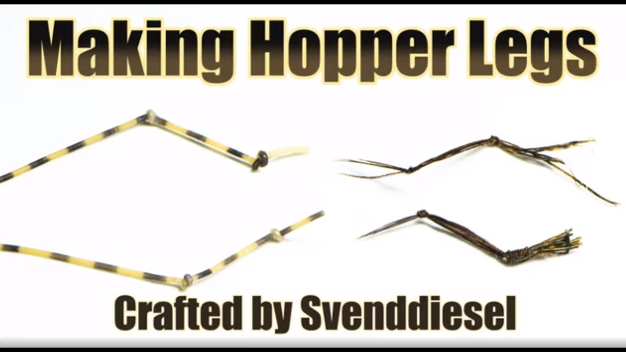 pattern armonici How to Make Natural and Rubber Knotted Hopper Legs Tutorial