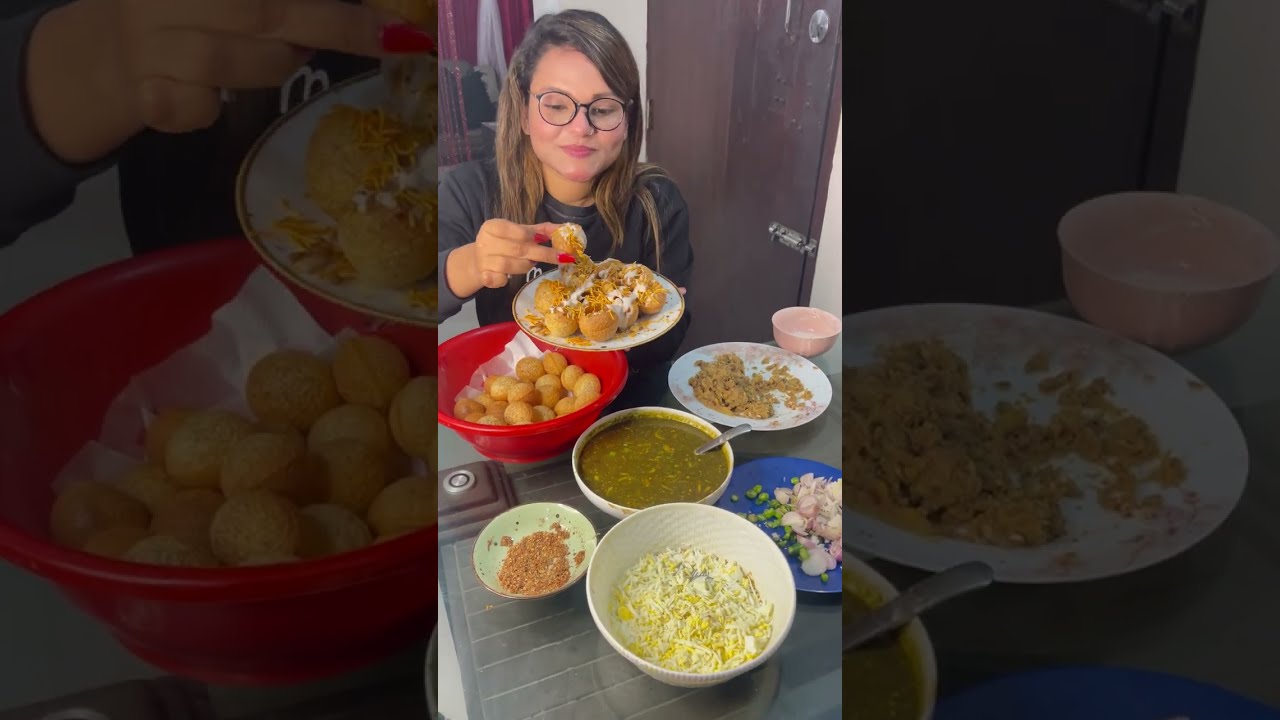 এতো রাতে বাসায় বানিয়ে ফেললাম ঝাল ঝাল ফুচকা ও দই ফুচকা একদম দোকানের মতো 😋