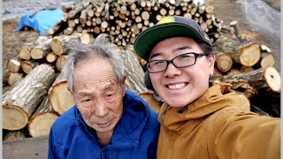 【鬼滅の炭焼き】じいさんに誕生日プレゼント渡した。