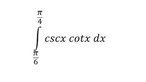 Calculus Help: Integral of ∫  cscx cotx dx - Integration by substitution