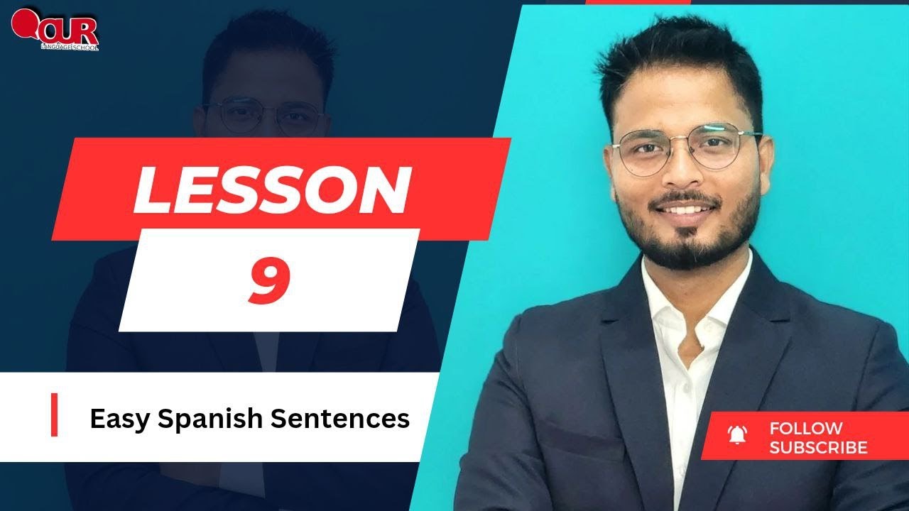lesson.9/learn easy Spanish sentences through Hindi/हिंदी भाषा में स्पेनिश सीखें/ with Rizwan Khan