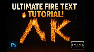 Turn Any Text into Fire in Photoshop ! Create Epic Fire Text Effects in Photoshop #photoshop