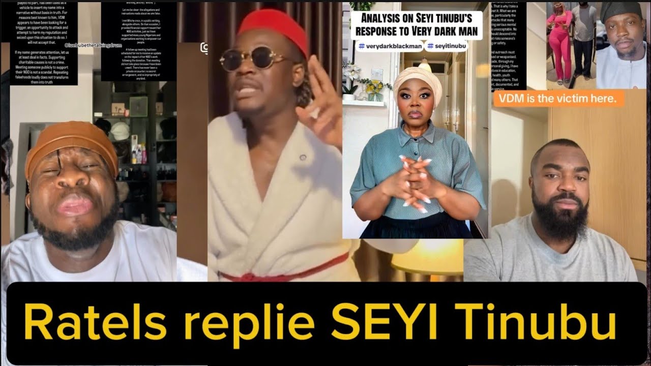 Ratels fire back to SEYI TINUBU response to  VDM amidst the saga with Mitchy 
