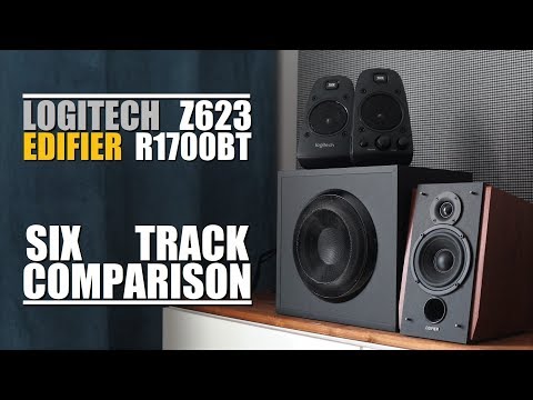 Logitech Z623 vs Edifier R1700BT  ||  6-Track Comparison