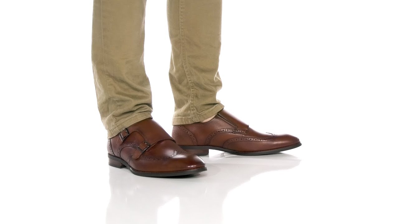 karson leather wingtip monk strap dress shoes Men's Stacy Adams Wing Tip Double SS24 NEW