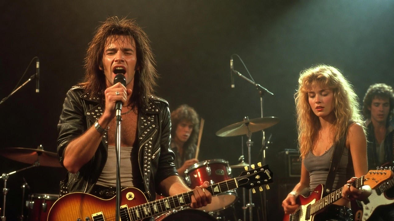 Midnight on the Radio 80s Classic Rock Ballad Official Music Lyric ...