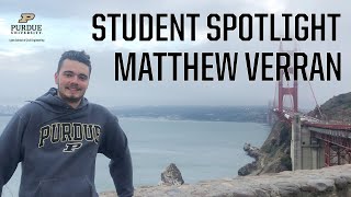 Purdue Civil Engineering Spotlight — Matthew Verran