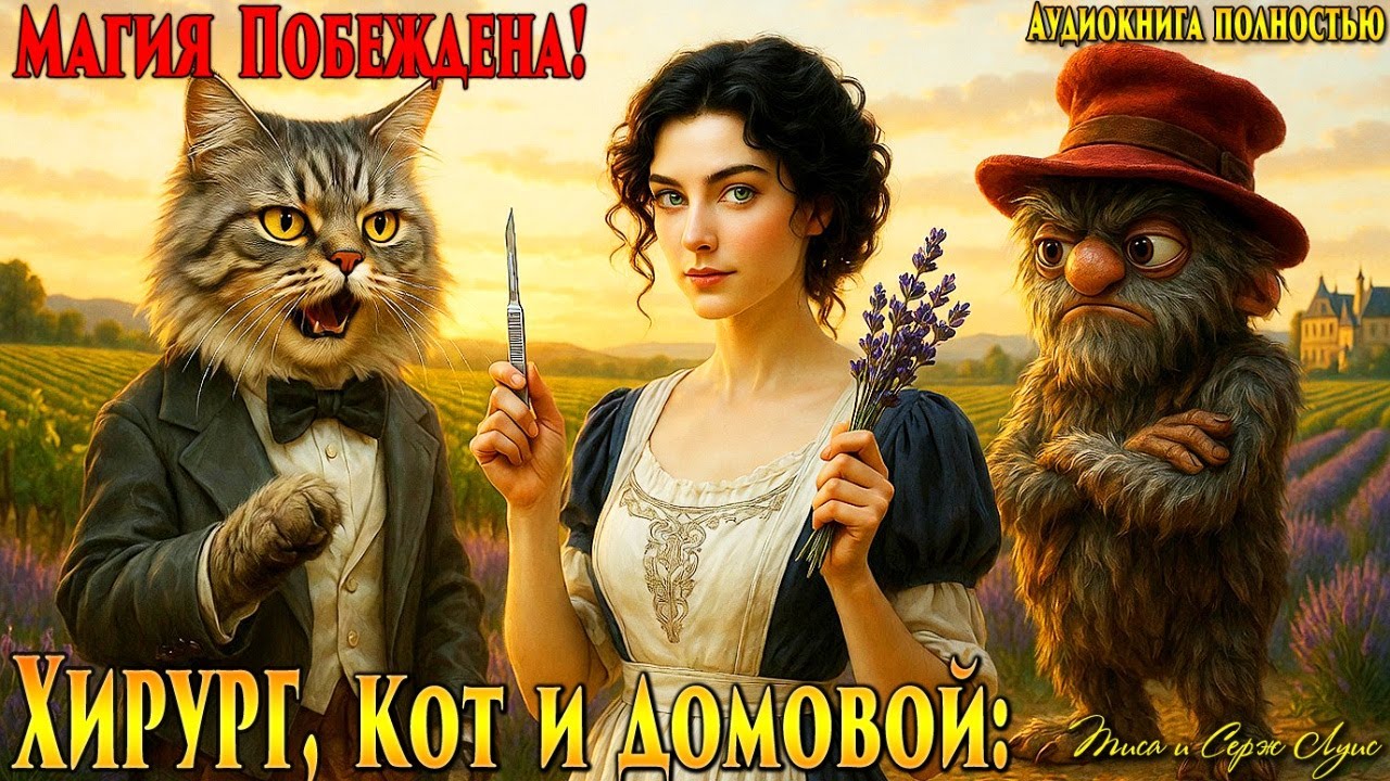 Хирург, Домовой и говорящий Кот: Выжить в мире магии! 🌿 Бытовое Фэнтези, Попаданка
