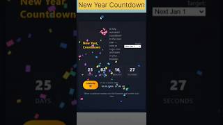 ✨ New Year Countdown Timer | Fully Animated | HTML, CSS & JavaScript Project #shortvideo #htmlcssjs