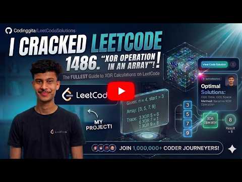 LeetCode 1486 | XOR Operation in an Array | C++ Solution Explained