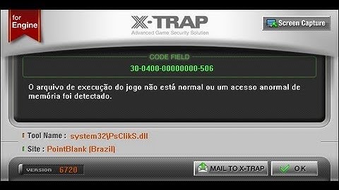 PB Como Tira o Erro XTRAP : PsClickS.DLL