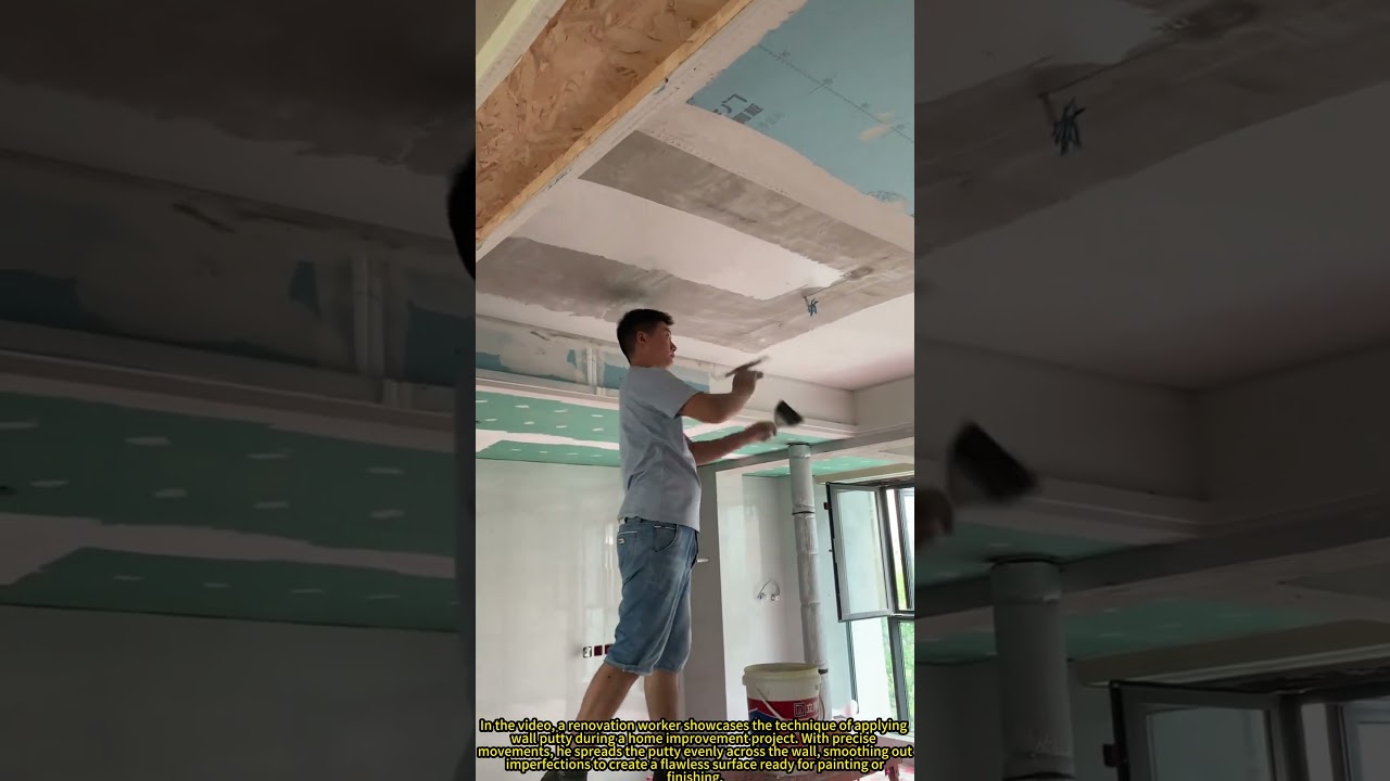 Can You Spackle a Wall Without Bubbles? Watch This Worker Nail It (Tell Us Your Experience!) 📹