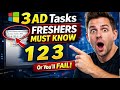 3 Active Directory Tasks Every Fresher Must Know for IT Interview