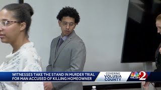 Witnesses take the stand in murder trial for man accused of killing Volusia County homeowner