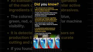 The Colored Mark on Toothpaste Explained
