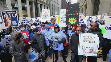 CTA Bus Drivers Protest For Increased Safety, Call Attacks On CTA Employees 