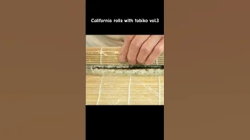 California Rolls With Tobiko Vol 3 Click Here To Watch Full Video Sushichef Sushi Sushischool 