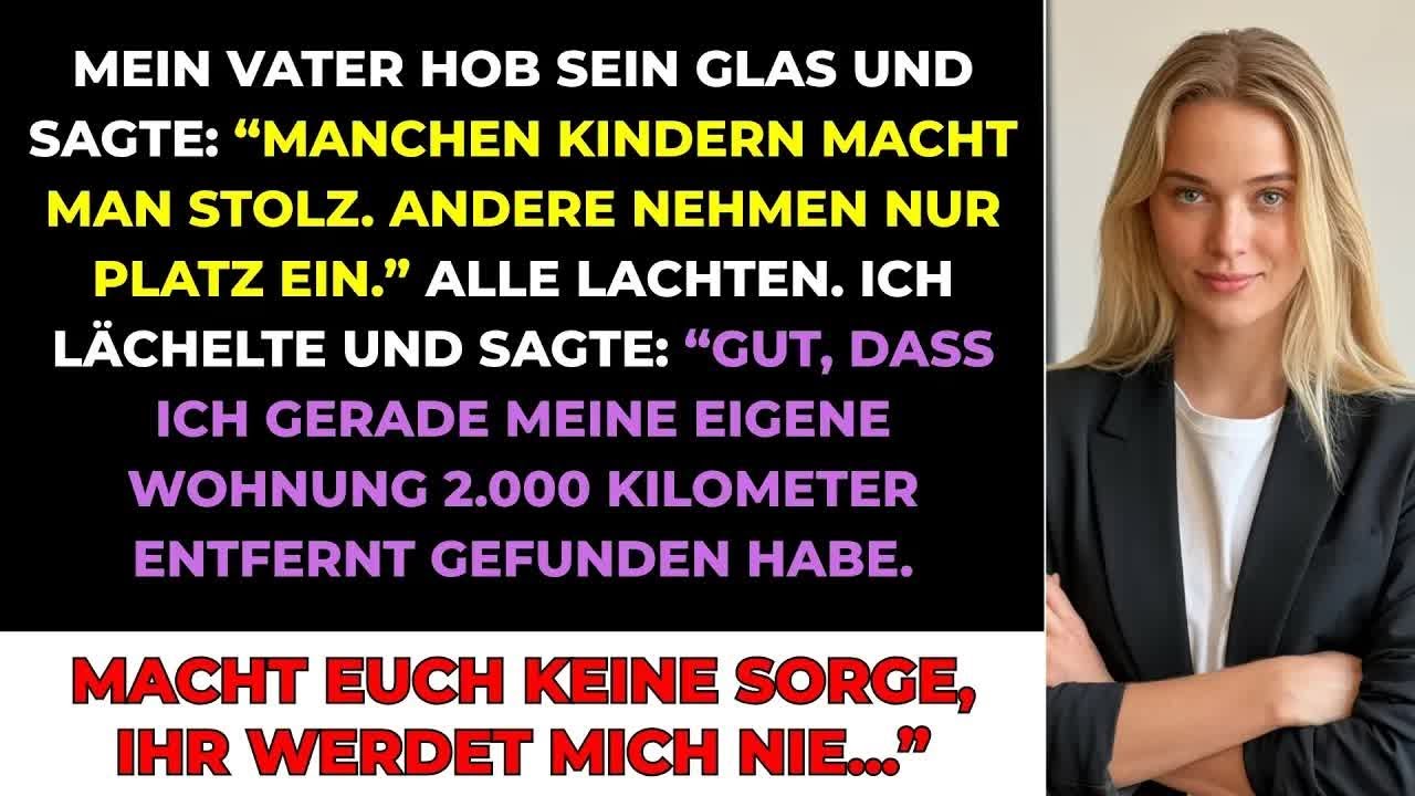 „Gut, dass ich gerade eine eigene Wohnung gefunden habe, zweitausend Kilometer entfernt. Keine Sorge, ihr werdet nie wieder sehen, wie ich Platz verschwende." Die Worte hingen noch in der Luft,...