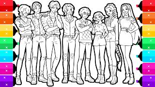 Celebrity Coloring Saja Boys and Huntrix | K-Pop Demon Hunters Fan Art Coloring Pages Profile