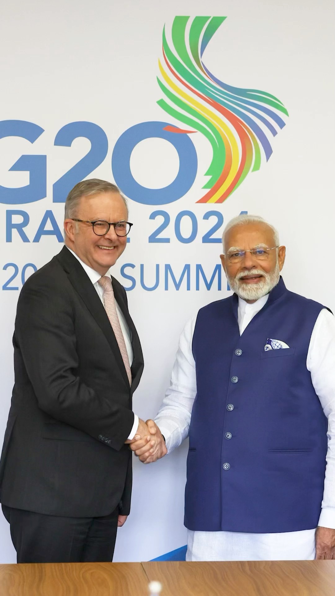 PM Modi along with PM Albanese hold 2nd India-Australia Annual Summit in Rio de Janeiro | #shorts