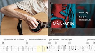 Måneskin - Le parole lontane (Guitar tutorial)