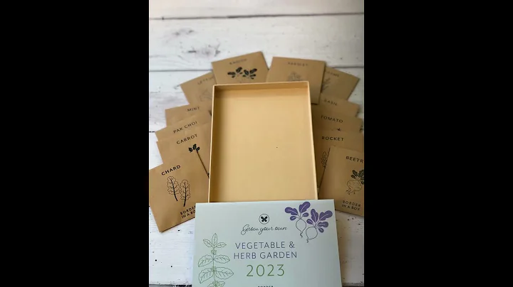 Veg seed calendar 2023 by Border in a Box