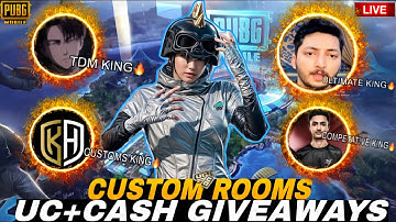 UC & CASH PRIZES PUBG LIVE CUSTOM ROOMS | PUBG LIVE  WOW & LIVIK ROOMS | UC ROOMS | KH JERRY LIVE