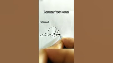Comment your name???#shorts #signature #handwriting
