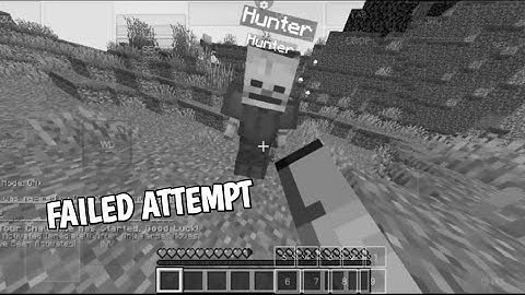 Minecraft Speedrunner VS 10 AI Hunters FAILED ATTEMPT - Pojav Launcher