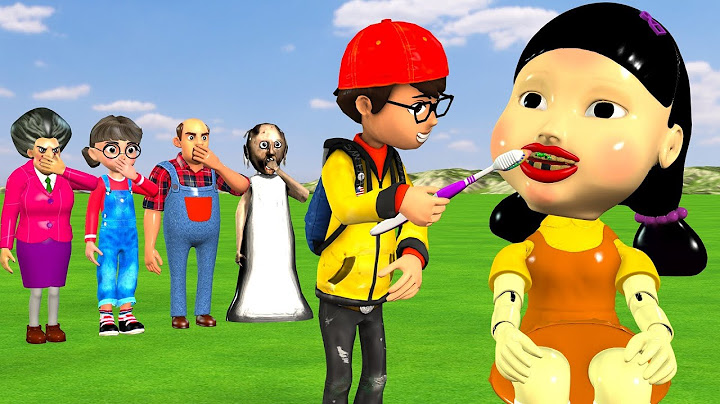 Scary Teacher 3D vs Squid Game Try Brush Squid Doll's Teeth 5 Times Challenge