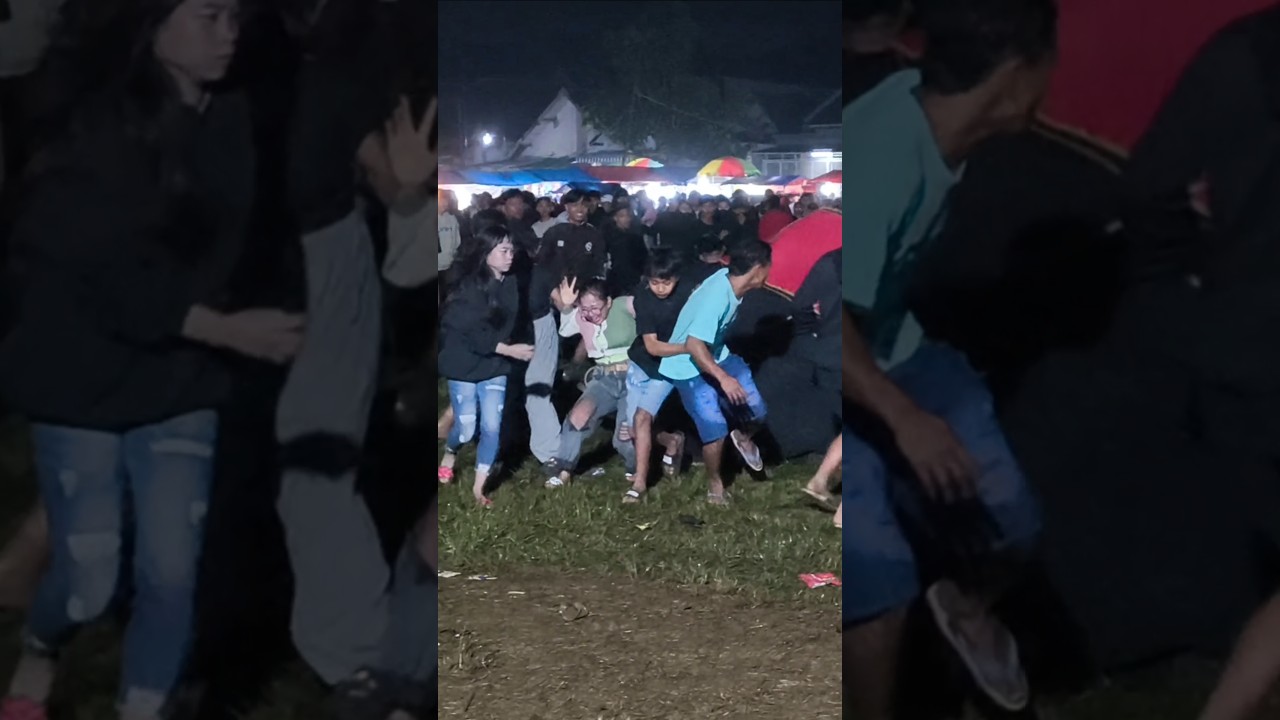 mbaknya kena cium banteng 