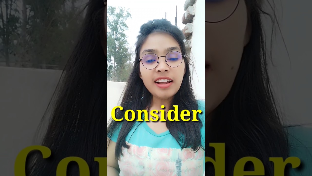 What is the hindi meaning "consider" ||
