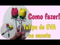 Tulipa de EVA na caneta