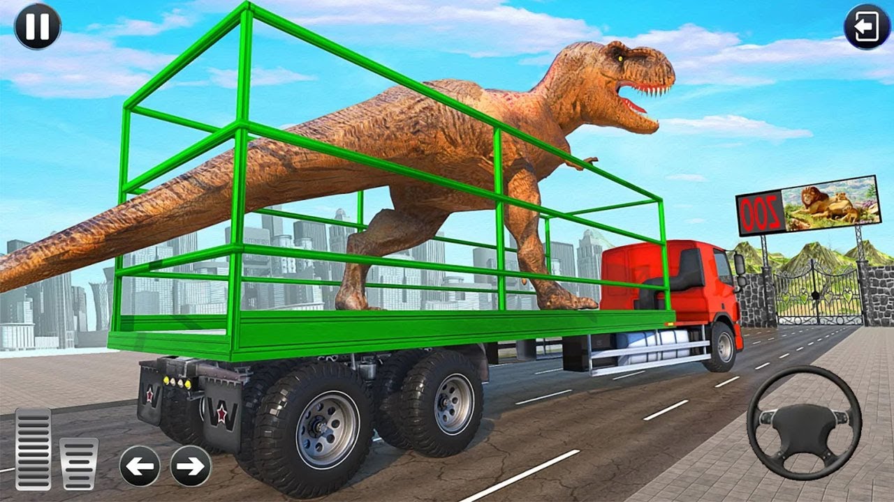 Zoo Dino Transport Truck Simulator - Wild Animal Cargo - Android Gameplay