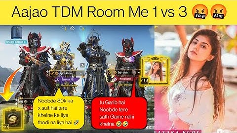 Random rich & toxic girl call me noob... 1v3 TDM challenge / pharaoh x suit