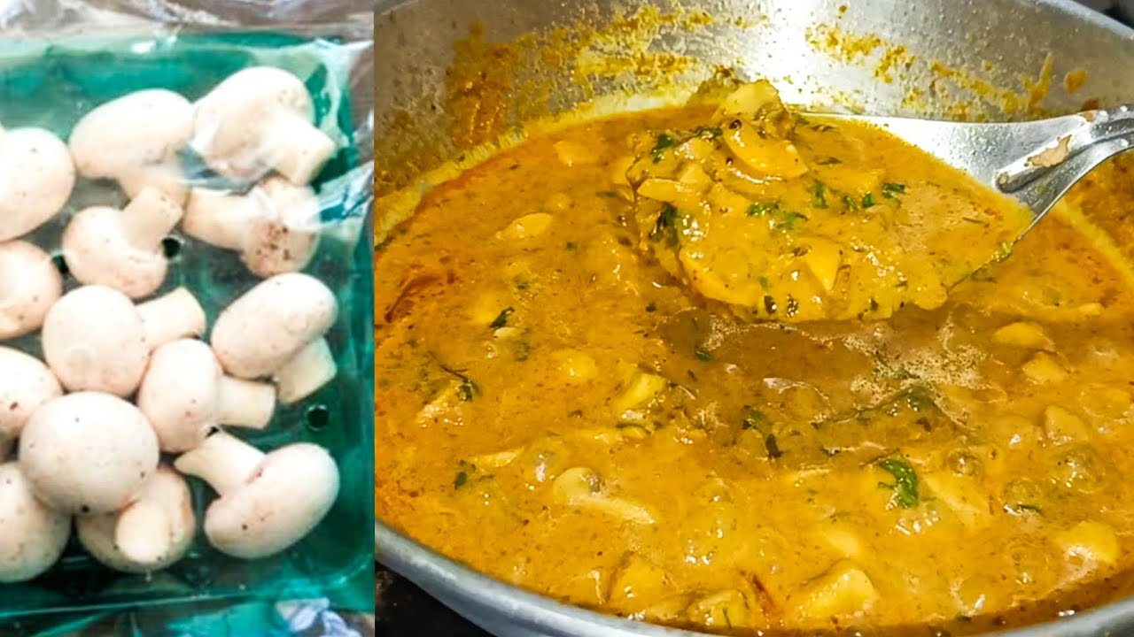 ಅಣಬೆ ಮಸಾಲ . Mashroom masala in kannada 