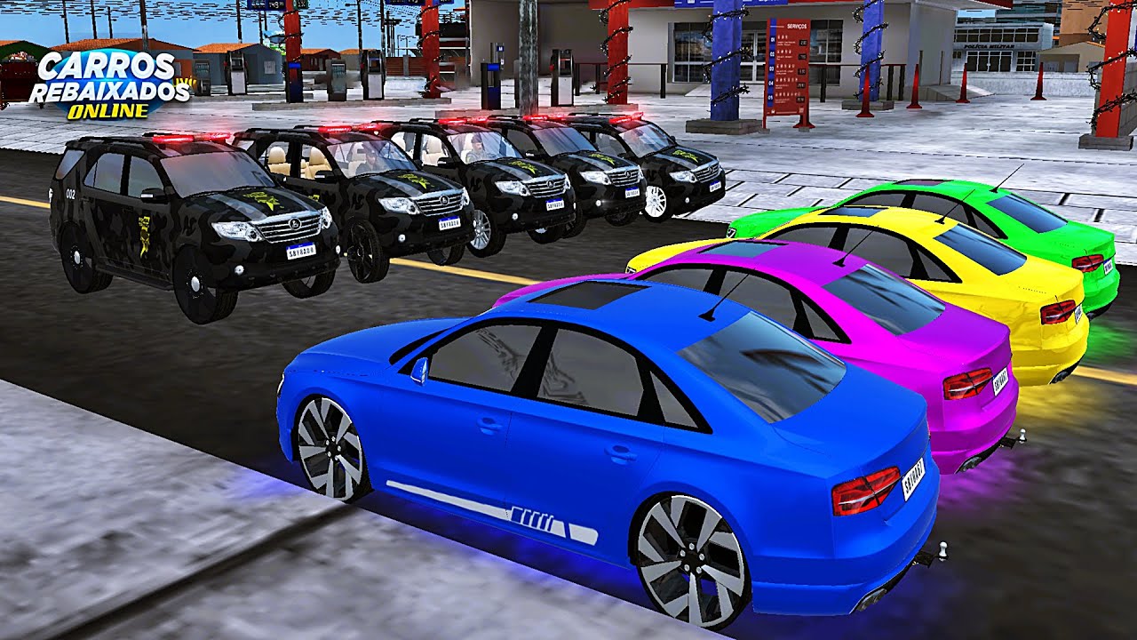 CARROS REBAIXADOS ONLINE | 5 VIATURAS CERCARAM AS 4 AUDI DOS VELOZES & FURIOSOS