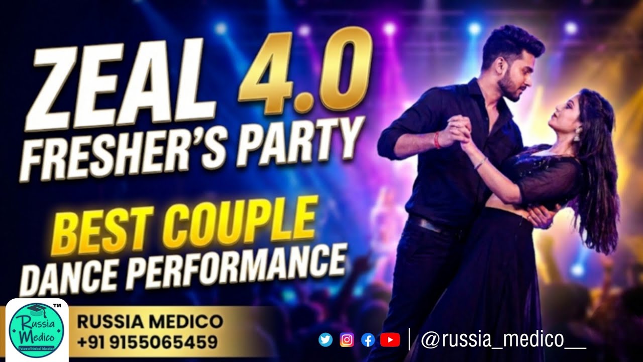 Best Couple Dance Performance! 🔥 | Zeal 4.0 Fresher's Party | Rostov State Medical University
