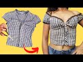 customização - transforme suas blusas em cropped - muito facil costura para iniciantes