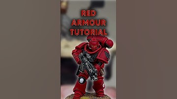 Red Armour Tutorial: Quick Painting Tips for Warhammer 40K #warhammer #painting #bloodangels #howto