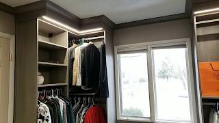 California closet video 5. custom $20,000 install modern gray hardware
home remodeling