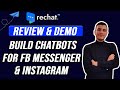 ReChat review - Create Chatbots For Facebook Messanger &amp; Instagram