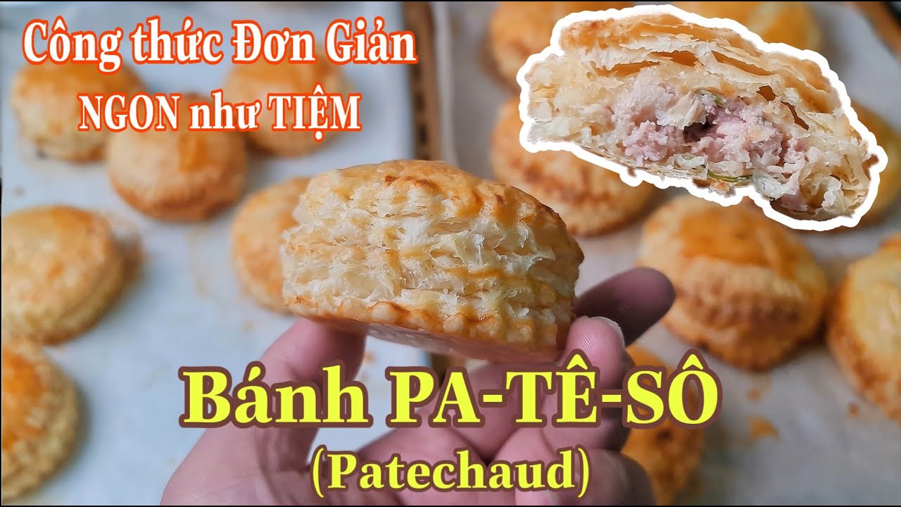 Làm Bánh Pateso (Patechaud) Công thức đơn giản, Ngon như tiệm YouTube