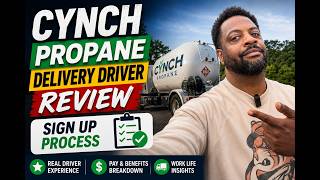 Cynch propane delivery driver Review Sign up process Truck Needed better than food delivery