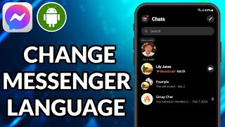 How To Change Language On Messenger Android