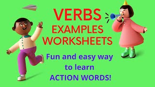 Verbs , Action words , Verb worksheets || Senior Kg Grade 1||