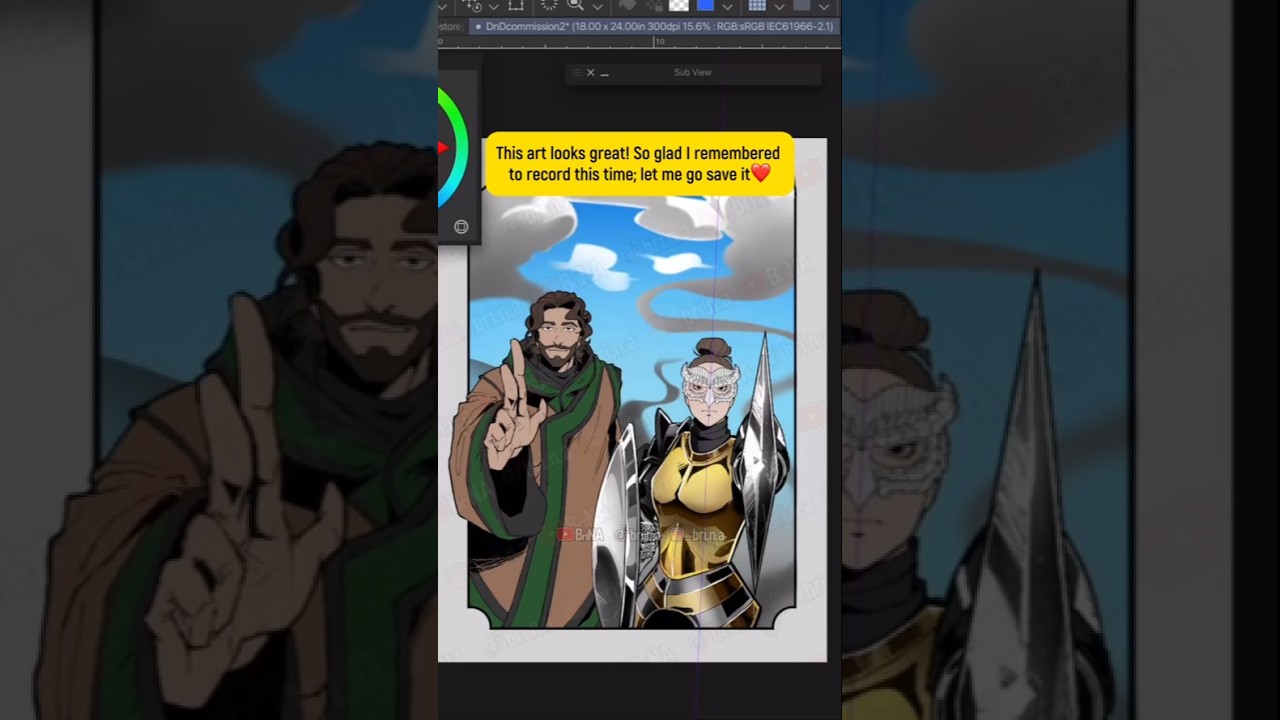 I'm so glad I record my art…🙃 #digitalart #clipstudiopaint #dungeonsanddragons