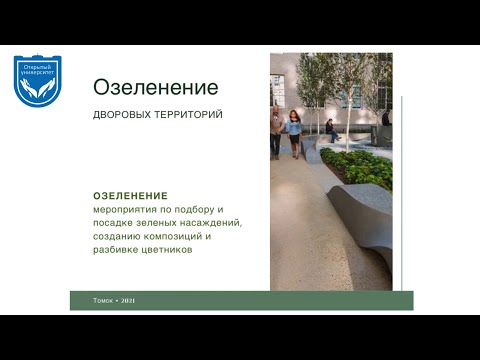 Озеленение дворовых территорий. Лекция 2.