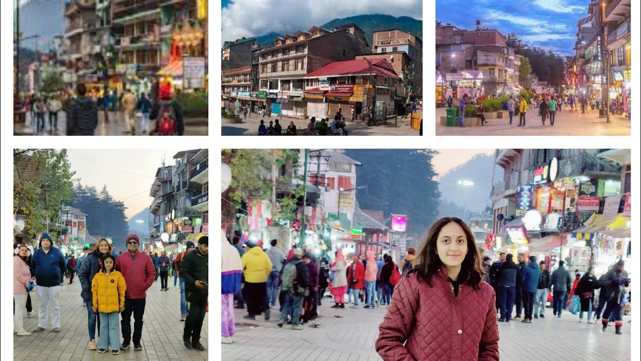 Mall road Manali shopping /evening view of manali market/ shopping market