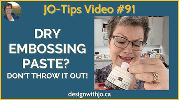 Dry Embossing Paste? Don